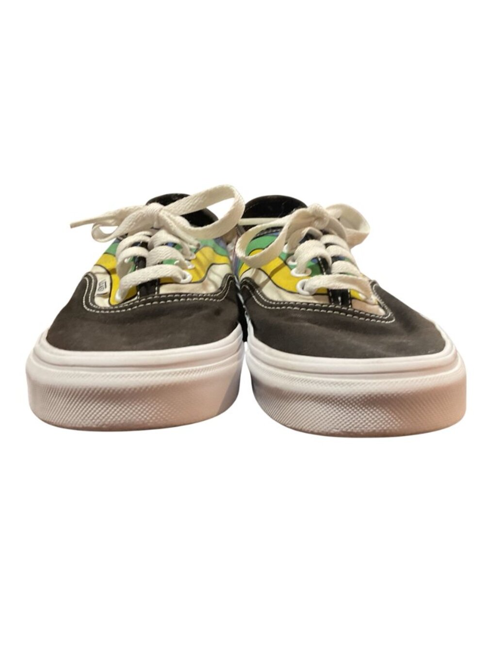 Vans Ravert Rainbow Striped Canvas Shoes 8W 6.5M Black Multicolor Casual Style - Picture 7 of 8